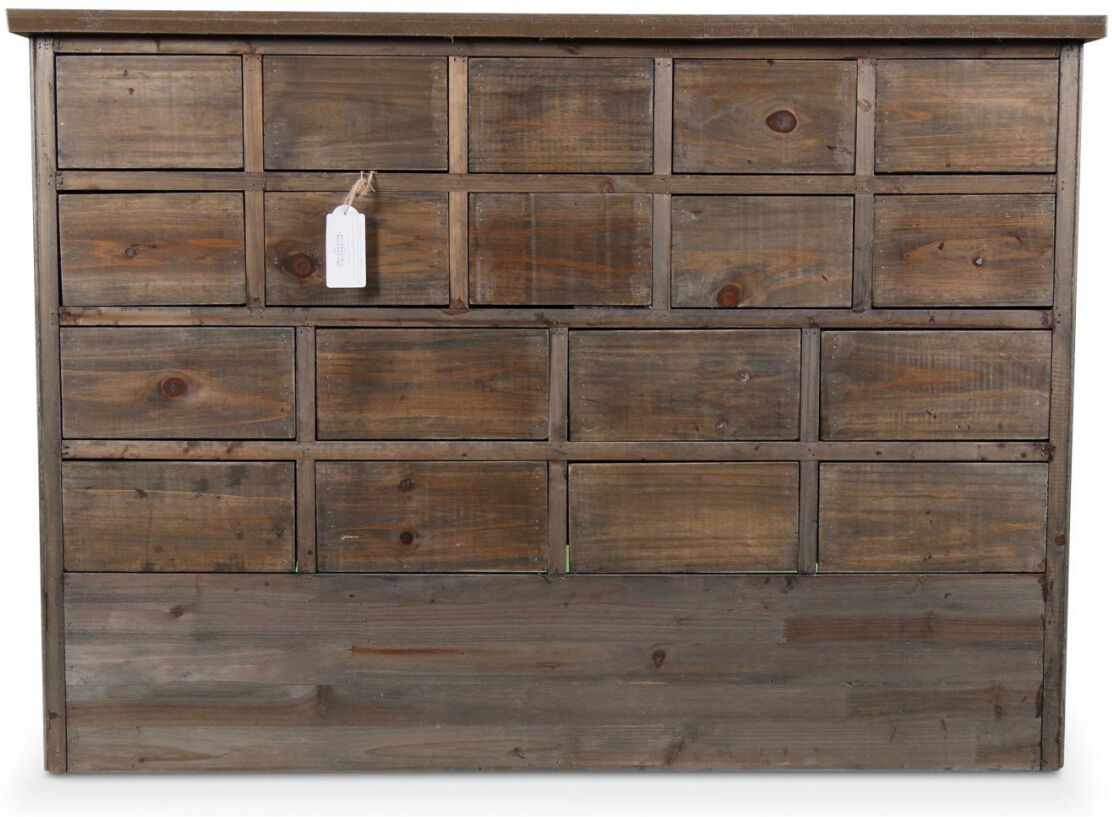 Décoration d'Autrefois Meuble Semainier Chiffonnier Grainetier Bois 18 Tiroirs Nu 120x35x85cm - Marron Décoration d'Autrefois Meuble Semainier Chiffonnier Grainetier Bois 18 Tiroirs Nu 120x35x85cm - Marron