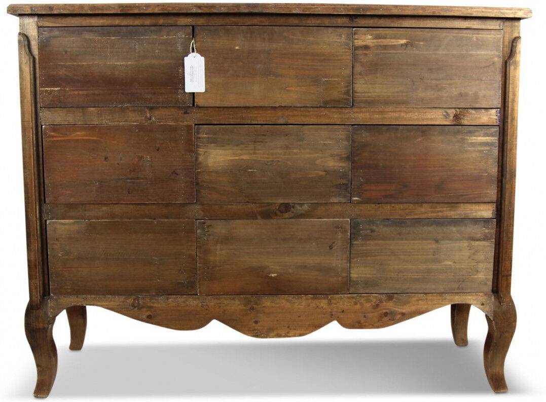 Décoration d'Autrefois Meuble Bas Rangement Bois 9 Tiroirs Nu 121x40x94cm - Marron Décoration d'Autrefois Meuble Bas Rangement Bois 9 Tiroirs Nu 121x40x94cm - Marron