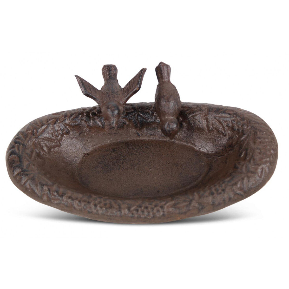 Décoration d'Autrefois Abreuvoir 2 Oiseaux Fonte - Marron Décoration d'Autrefois Abreuvoir 2 Oiseaux Fonte - Marron