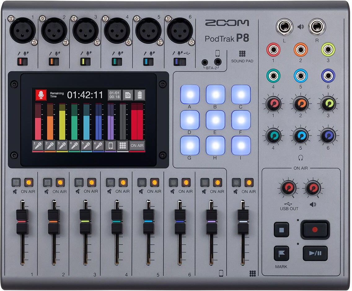 ZOOM Console de Mixage P8 Podcast Portable ZOOM Console de Mixage P8 Podcast Portable