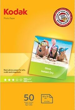Kodak Papier Photo A6 10x15cm 180g 50F Brillant Kodak Papier Photo A6 10x15cm 180g 50F Brillant
