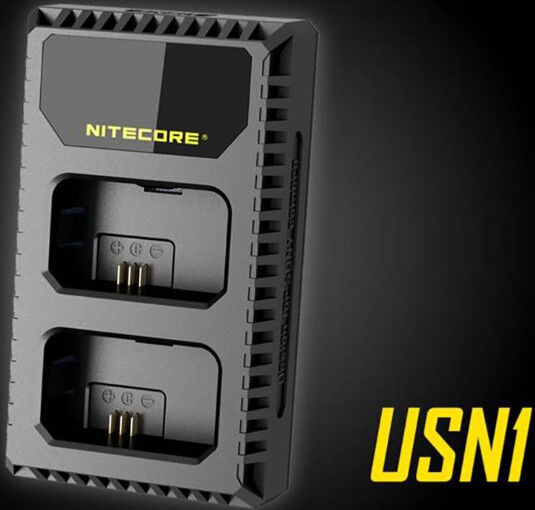 NITECORE Chargeur Double avec Ecran LCD pour Sony NP-FW50 NITECORE Chargeur Double avec Ecran LCD pour Sony NP-FW50