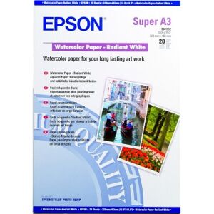 Epson Papier Photo Aquarelle A3+ 190g 20 Feuilles