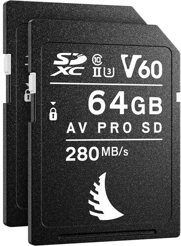 ANGELBIRD Carte SDXC AV PRO UHS-II V60 64GB 280MB/S Pack 2X