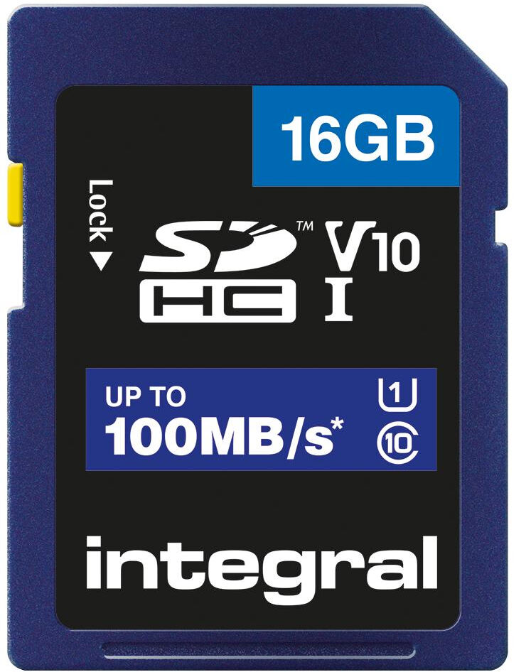 INTEGRAL Carte SDHC Ultima Pro U1 16GB (100MB/s) (Class 10) INTEGRAL Carte SDHC Ultima Pro U1 16GB (100MB/s) (Class 10)