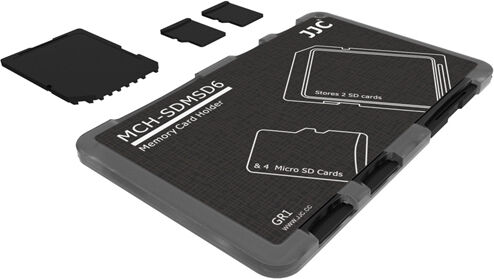 JJC Porte-Cartes Mémoire Micro-SD X4 et SD X2 JJC Porte-Cartes Mémoire Micro-SD X4 et SD X2
