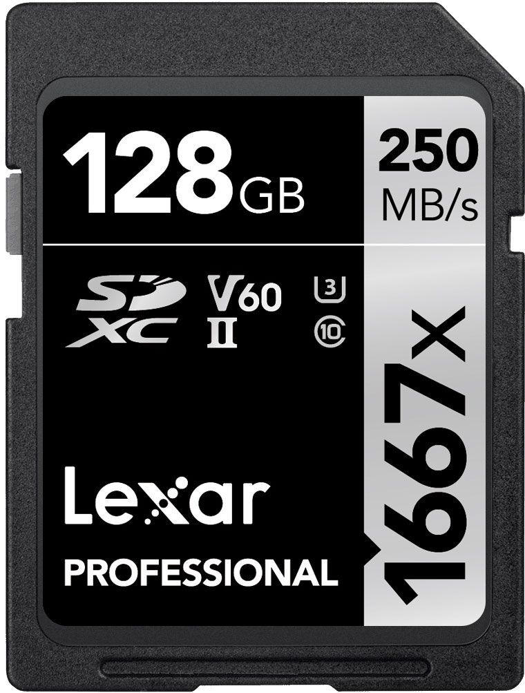 Lexar Carte SDXC 128GB Professional UHS-II (1667x) Lexar Carte SDXC 128GB Professional UHS-II (1667x)
