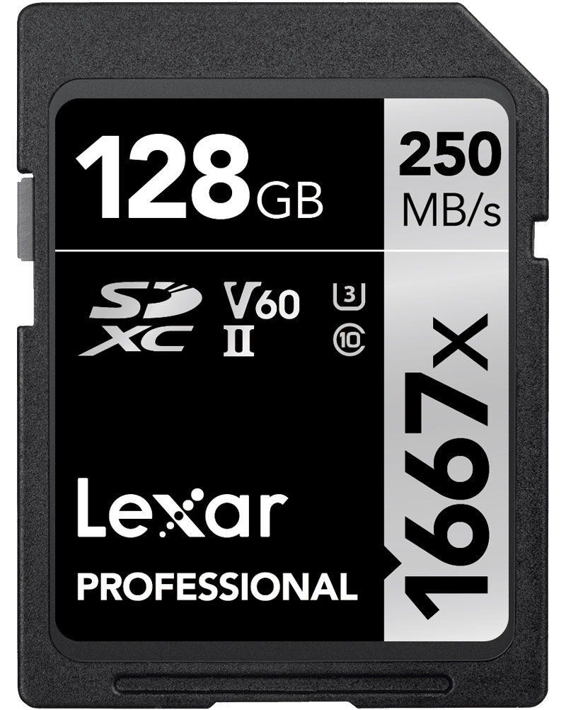 Lexar Carte SDXC 128GB Professional UHS-II (1667x)