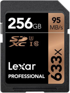 Lexar Carte SDXC 256GB Professional UHS-1 (633x) Lexar Carte SDXC 256GB Professional UHS-1 (633x)