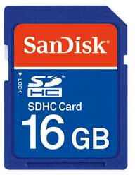 SanDisk Carte SDHC 16GB SanDisk Carte SDHC 16GB