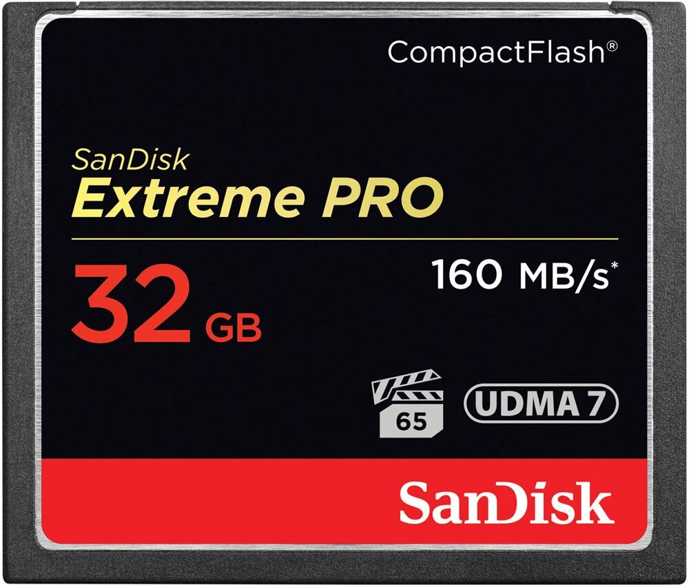 SanDisk Carte Compact Flash Extreme Pro 32GB 160 MB/s SanDisk Carte Compact Flash Extreme Pro 32GB 160 MB/s