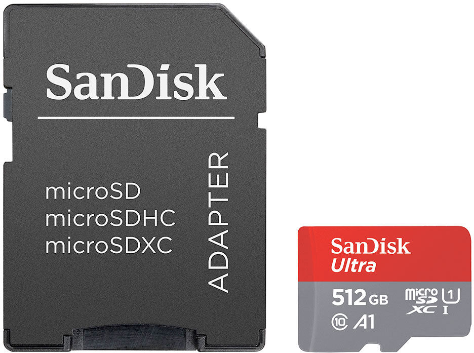SanDisk Carte Micro SDXC Ultra 512GB UHS-1 (120MB/s) (Class 10) SanDisk Carte Micro SDXC Ultra 512GB UHS-1 (120MB/s) (Class 10)