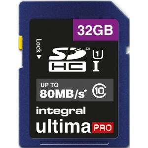 INTEGRAL Carte SDHC Ultima Pro 32GB (80MB/s) (Class 10)