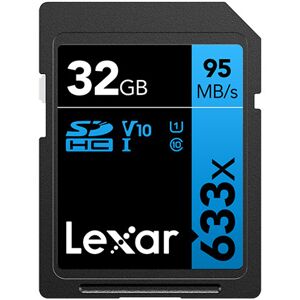 Lexar Carte SDXC 32GB UHS-I V30 Serie Blue (800x)