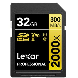 Lexar Carte SDHC 32GB Professional UHS-II (2000x)