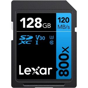 Lexar Carte SDXC 128GB UHS-I V30 Serie Blue (800x)