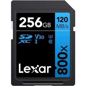 Lexar Carte SDXC 256GB UHS-I V30 Serie Blue (800x)