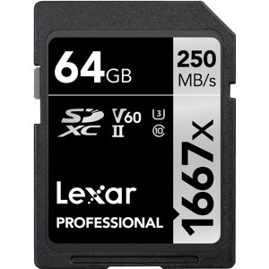 Lexar Carte SDXC 64GB Professional UHS-II (1667x)