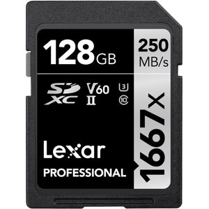 Lexar Carte SDXC 128GB Professional UHS-II (1667x)