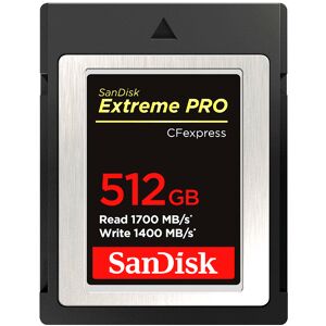 SanDisk Carte CFexpress Extreme Pro 512GB 1700/1400MB/s