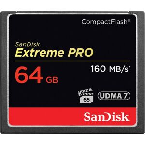 SanDisk Carte Compact Flash Extreme Pro 64GB 160 MB/s