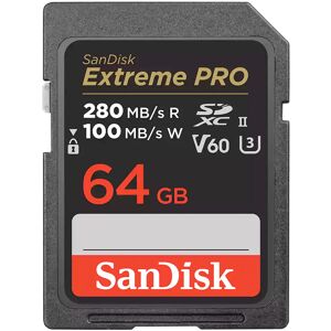 SanDisk Carte SDXC Extreme Pro UHS-II 64GB (280MB/s)