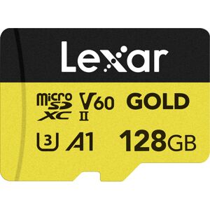 Lexar Carte Micro SDXC Gold Series UHS-II 128GB V60