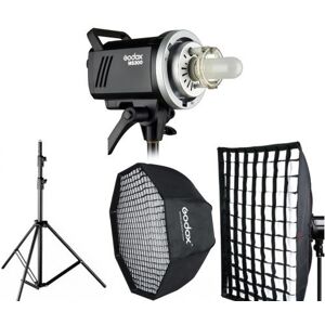 GODOX Kit Flashs de Studio MS300 (x2) avec Softbox (x2) et Trepieds