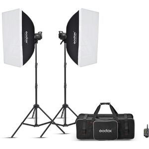 GODOX MS300V-F Kit de 2 Flash de Studio (avec Supports, Softbox et Sa