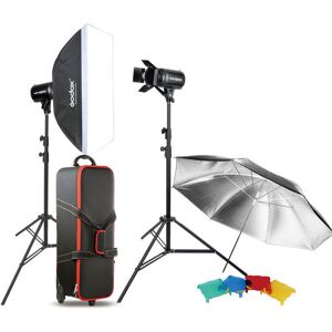 GODOX Kit Complet de Studio avec 2 Flash E300-F