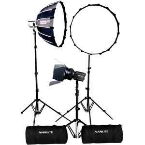 NANLITE Kit Torche Led 3X Forza 60B (Pieds, Sacs et Softbox)