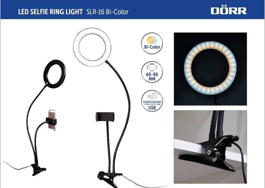 DÖRR Torche Led Selfie Ring Light SLR-16 BC