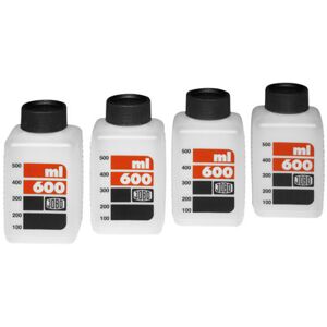 Jobo Lot de 4 Bouteilles Blanches 600ml