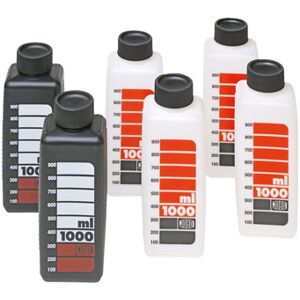 Jobo 3300 Bouteilles de Stockage avec Graduation pour Chimie (6x1000m