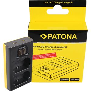 PATONA Chargeur Double LCD USB pour Fuji NP-W235