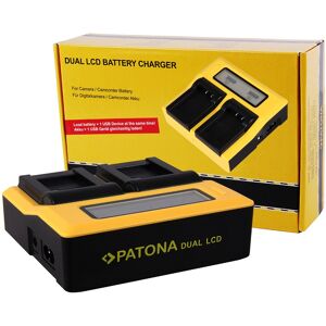 PATONA Chargeur Double LCD USB pour Panasonic DMW-BLF19