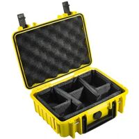 B&W Outdoor Case Type 1000 Cloisons Amovibles jaune