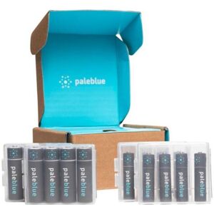 PALE BLUE Kit Piles Rechargeables 8xAA/ 8xAAA