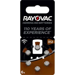 RAYOVAC Pile Acoustique V312A (312 /PR41) x6