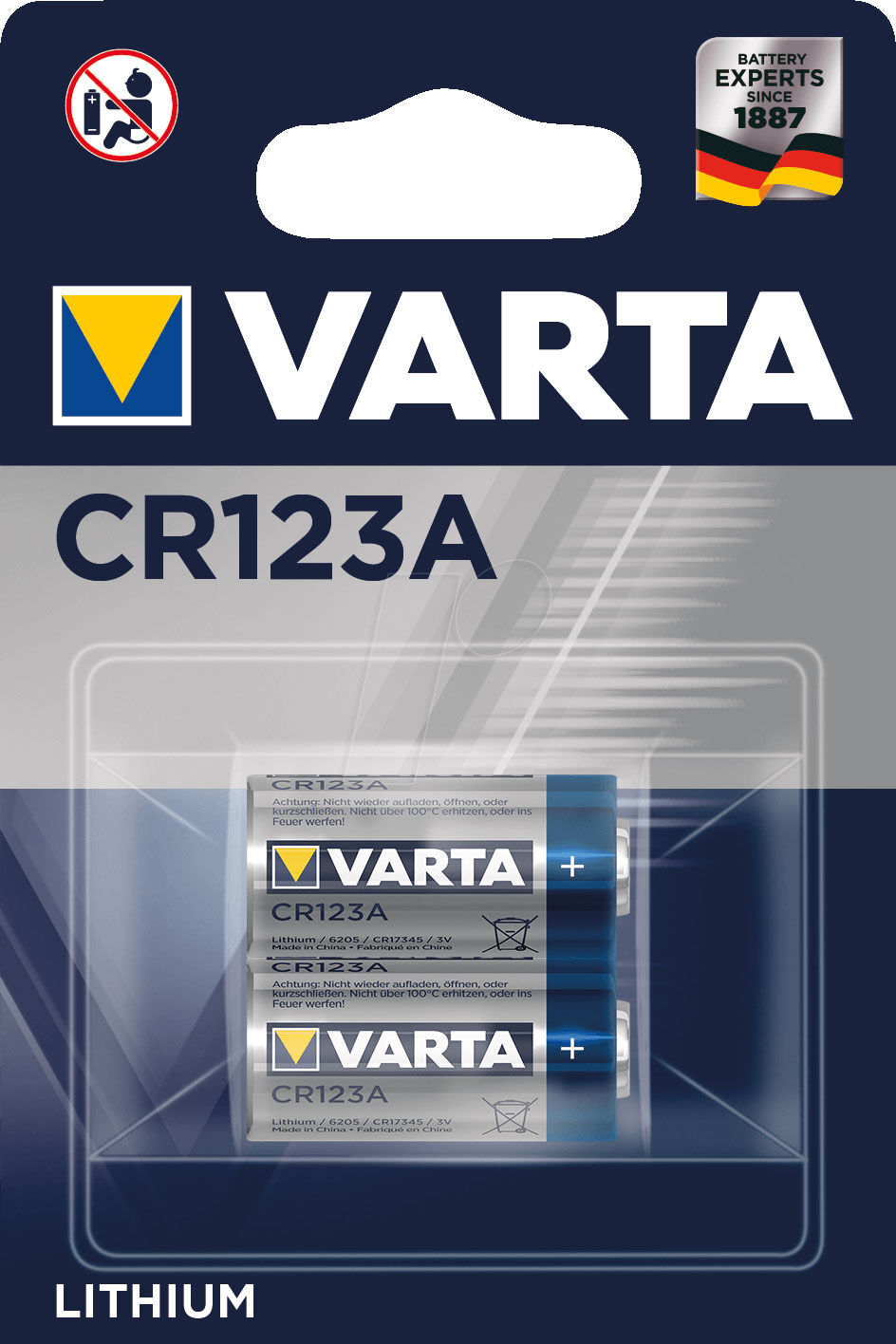 Varta Pile CR123A Lithium X2