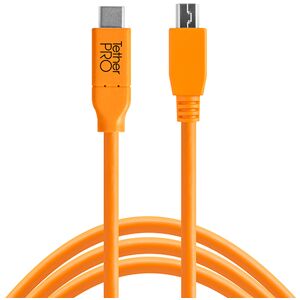 TETHER TOOLS Câble USB-C vers Micro-B 2.0 5-pin Orange (4510)
