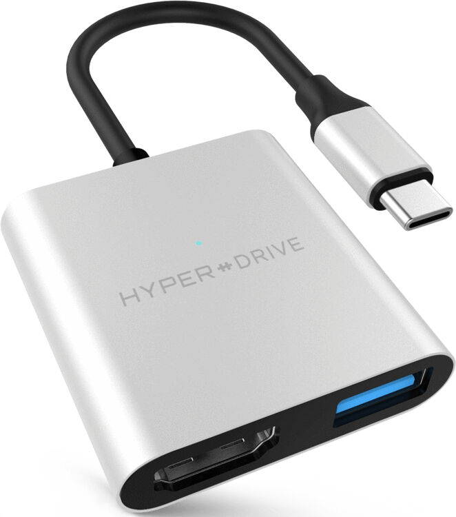 HYPER Hub Multiport USB-C 3 en 1 4K HDMI Silver HYPER Hub Multiport USB-C 3 en 1 4K HDMI Silver