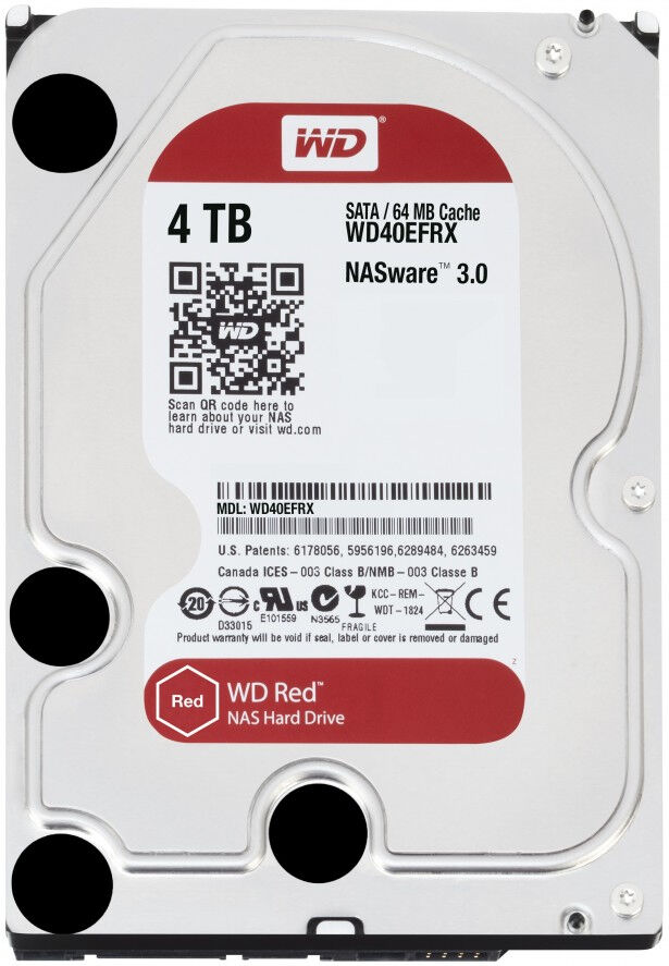 Western Digital Disque Dur Interne 4Tb (5400RPM) 64Mo Red