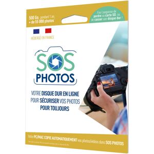 SOS PHOTOS Logiciel de Stockage Cloud 500GO