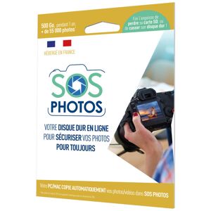 SOS PHOTOS Logiciel de Stockage Cloud 500GO