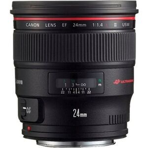 Canon 24mm EF f/1.4 L II USM (Livre avec Pare-soleil)