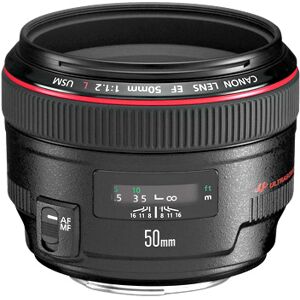 Canon 50mm EF f/1.2 L USM (Livre avec Pare-soleil)