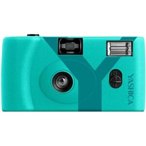 YASHICA MF1 Appareil Jetable Reutilisable Turquoise Avec Fil