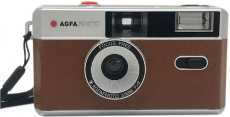 AGFAPHOTO Appareil Photo Argentique Réutilisable 35mm Marron