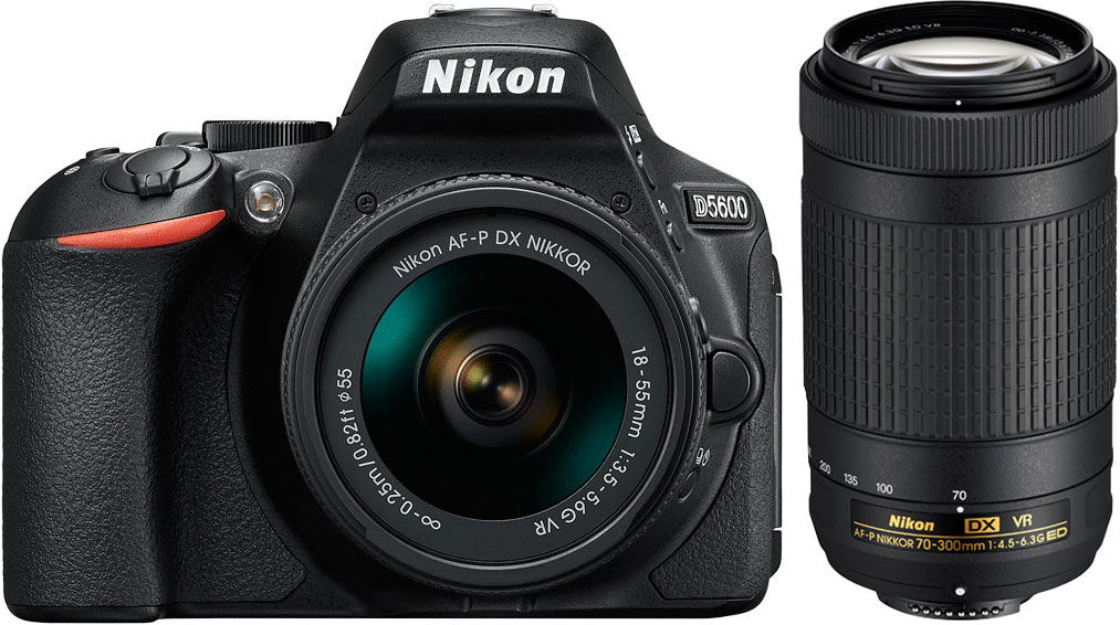 Nikon D5600 + 18-55mm AF-P VR + 70-300mm AF-P VR Nikon D5600 + 18-55mm AF-P VR + 70-300mm AF-P VR